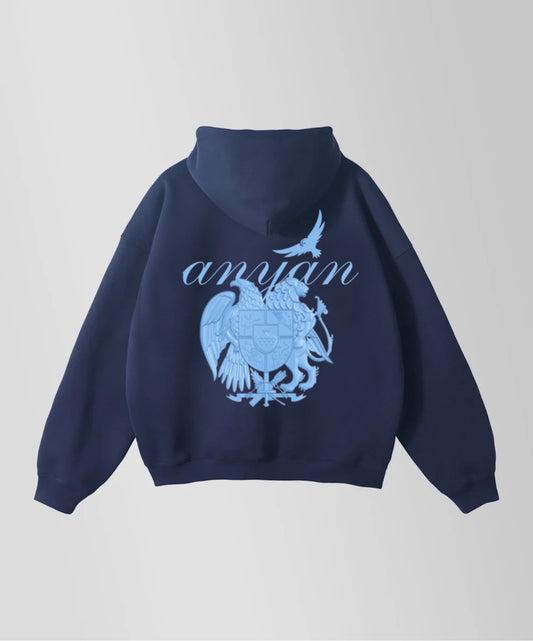 Navy Hoodie "Coat of Arms of Armenia" | Heritage Collection